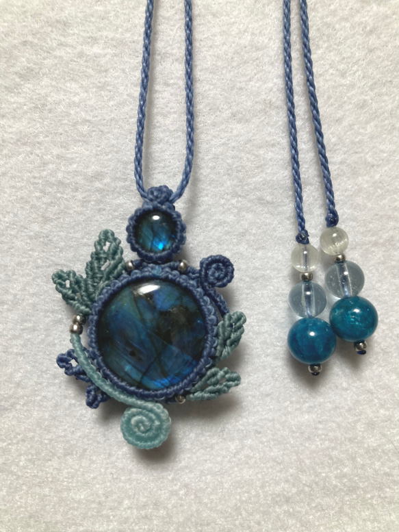 Sold Out【マクラメ】ネックレス☆ペンダント ローズクォーツ㉙ ネックレス 