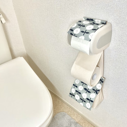 ☆小花☆ナプキン入れ付きトイレットペーパーホルダーカバー