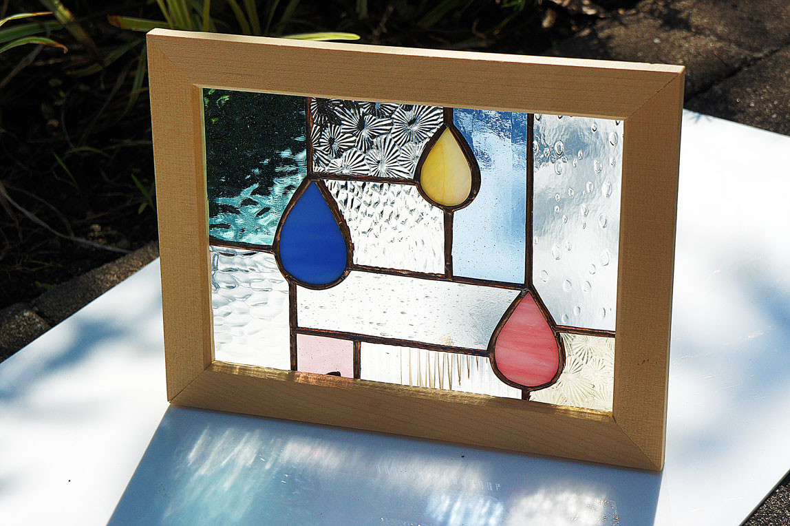 リベロです　ステンドグラスパネル