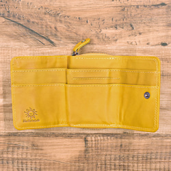 【数量限定】小さい財布 三つ折り ミニ財布 多機能 ミニマム ミニウォレット イエロー Yellow2 8枚目の画像