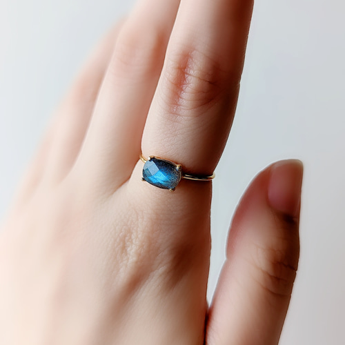 ラブラドライト リング 天然石 指輪 天然石 リング アクセサリー