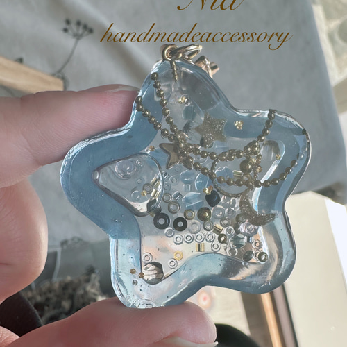 シャカシャカ シェイカー レジン キーホルダー オーダー おかゆ