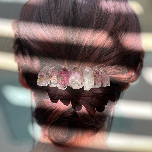【あなたの髪に花びらが輝く可愛いお花はいかが】DIOR バレッタ plusnao バレッタ ヘアアクセサリー レディース 女性 花