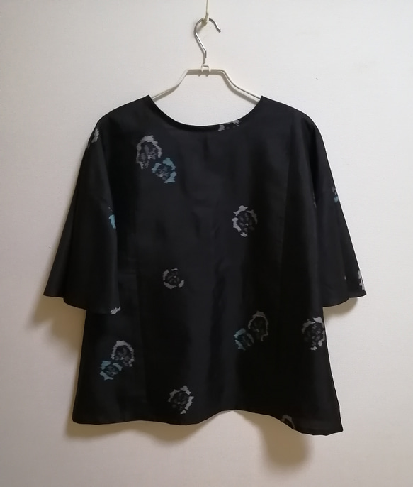 SOLD　着物リメイク　ブラウス　銘仙　FREE SIZE 