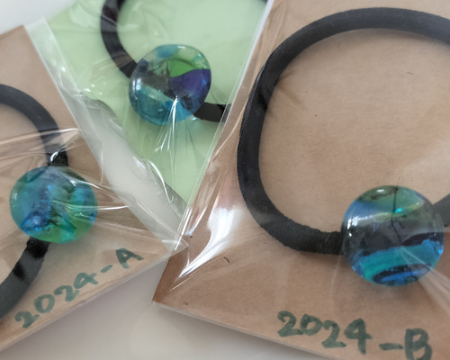 選べる！琉球ガラスのヘアゴム≪2024追加含む≫ ヘアゴム あめとりん