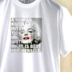 Woman's intuition / サマーTシャツ / WHITE 1枚目の画像