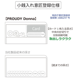 【...to®・PROUDY＿Donna】最大「30枚」膨らみづらく美しく整う長財布 8枚目の画像