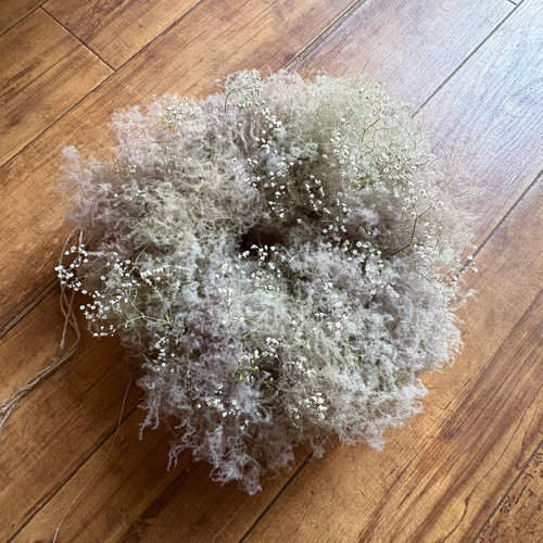 スモークツリー カスミソウ フライングリース M 25cm ＊ ふわふわ
