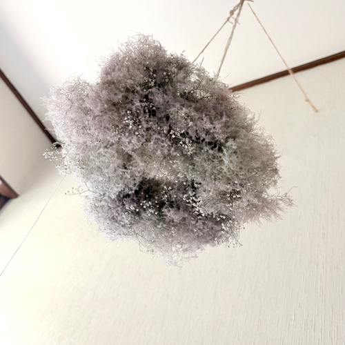 スモークツリー カスミソウ フライングリース M 25cm ＊ ふわふわ