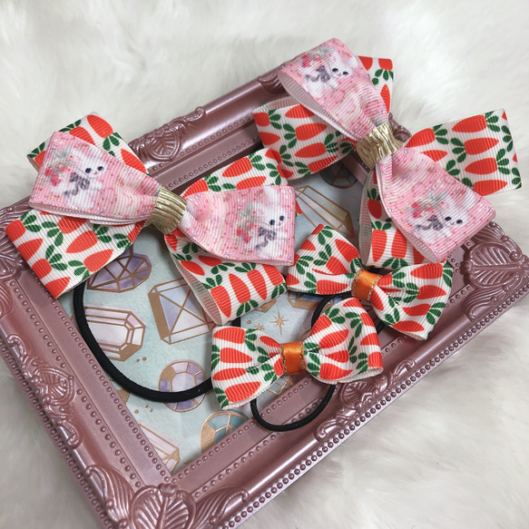 オーガンジーリボン♡ツイン♡ヘアゴム♡うさぎ オーガンジーリボン♡ツイン♡ヘアゴム♡うさぎ 【公式通販】