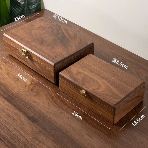 高級感あるのジュエリーボックス アクセサリー収納箱 木製 首飾り箱 四