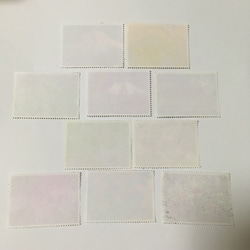使用済切手  富士山と四季の植物10枚セット 2枚目の画像