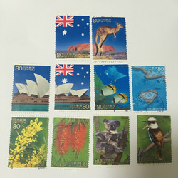 使用済切手  オーストラリアに関する10枚セット 1枚目の画像