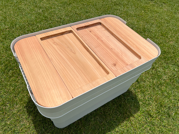 【無印良品ポリプロピレン頑丈収納ボックス５０L専用】軽量　天板 木製　キャンプ　アウトドア 人気・おすすめ｜使いやすい・旅行におすすめ 品質保証 全国発送 正規品・日本国内発送・安心保証付き