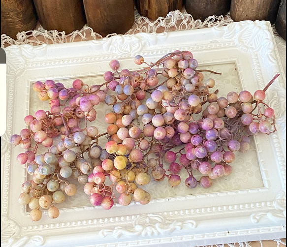 ペッパーベリーアレンジ加工ブルーブルーグラデーション小分け❣️ハンドメイド花材カラードライフラワー 3枚目の画像