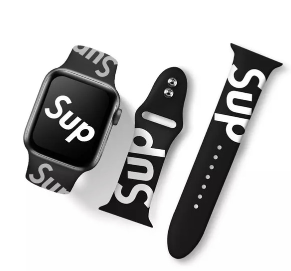 シュプリーム好き　applewatch アップルウォッチ　交換ベルト42/44/45 mm 1枚目の画像