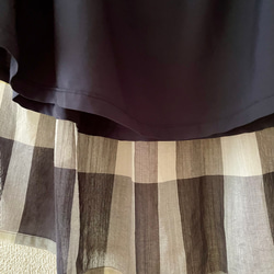 ビックチェックマキシ丈ギャザーロングスカート　 9枚目の画像