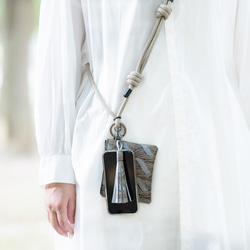 お財布ポーチ ＆ スマホショルダー Lanka(ランカ) タッセル付き 雨の日OK スマホストラップ 14枚目の画像