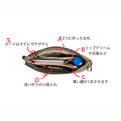 お財布ポーチ ＆ スマホショルダー Lanka(ランカ) タッセル付き 雨の日OK スマホストラップ 11枚目の画像