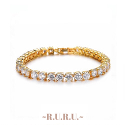 楽天市場】テニスブレスレット テニスブレス 幅6mm x 20cm 18K