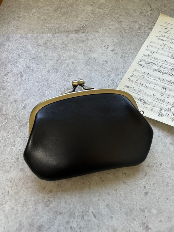 ブラックがま口財布 がま口 M.Tailor 通販 16081871｜Creema(クリーマ