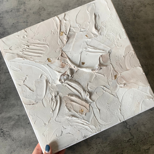現代アート 30×30㎝ テクスチャーアート モダン 絵画 抽象画
