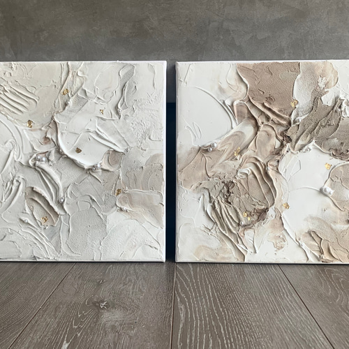 現代アート 2枚set テクスチャーアート モダン 絵画 抽象画 現代アート 2枚set テクスチャーアート モダン 絵画 抽象画