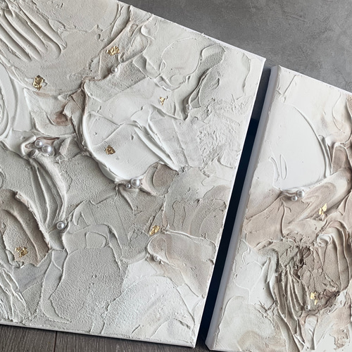 現代アート 2枚set テクスチャーアート モダン 絵画 抽象画 現代アート 2枚set テクスチャーアート モダン 絵画 抽象画