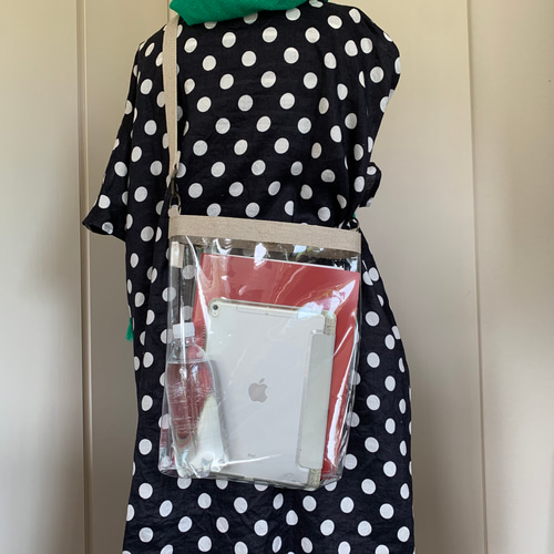 ショルダーバック　リネン　Ⅳ　少し小さ目 jack gomme（ジャックゴム） ショルダーバッグ MINI 1693 ATELIER LIN