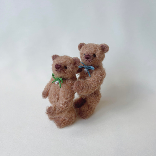 手のひらサイズのテディベア（カンカン帽/弟） ぬいぐるみ POLARIS