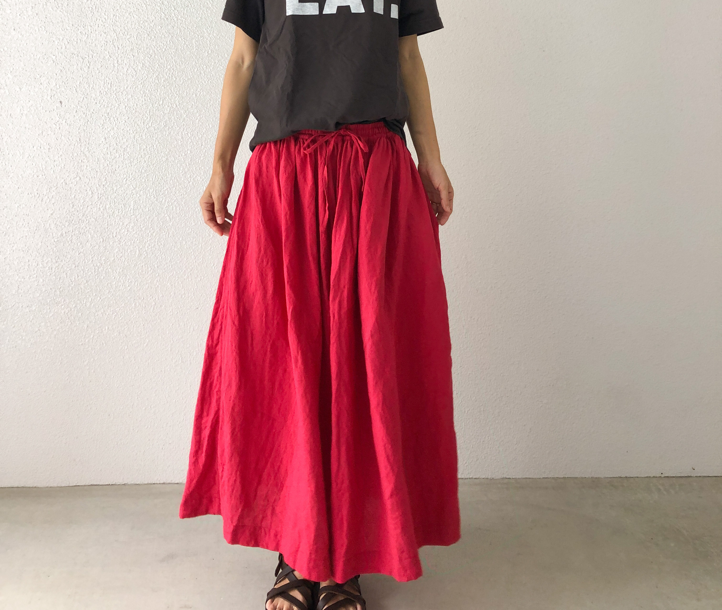 ラミーリネン ギャザースカート