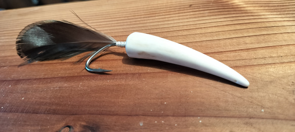 鹿角弓角（deer horn fishing Lure）釣具・トローリング・LURE・ルアー 4枚目の画像