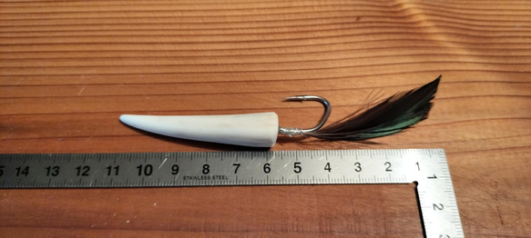 鹿角弓角（deer horn fishing Lure）釣具・トローリング・LURE・ルアー 3枚目の画像