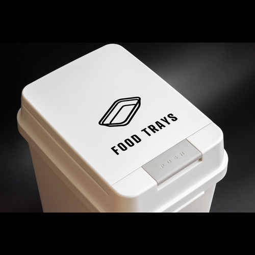 食品トレー用分別サインステッカー（英語表記） FOODTRAYS 食品