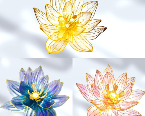 牡丹 と 芍薬 の 髪飾り ⭐︎ アメリカンフラワー コーム Nami's