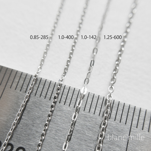 No.b-p1.0-142○*Pt850チェーンブレスレット オーダー制作○*プラチナ