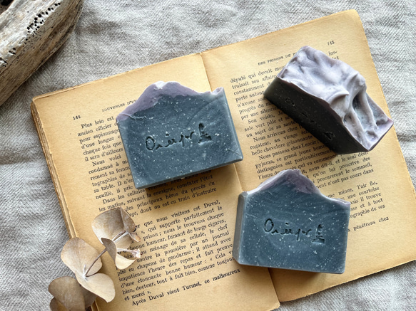 【SALE】ブラックピンク石鹸　BLACK PINK Soap 　石鹸　ミント　イランイラン　レトロ　【1個】 6枚目の画像