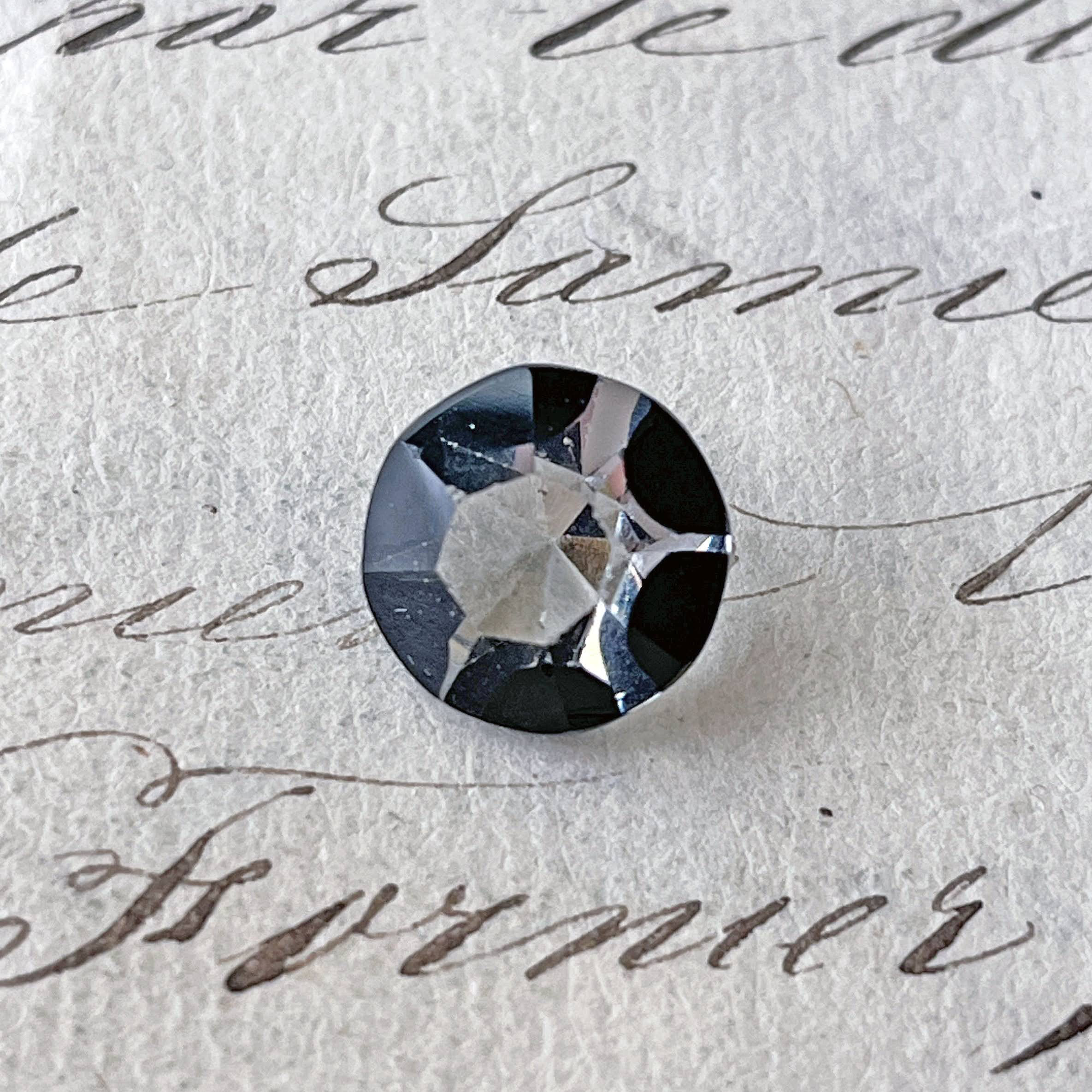 Glass Stone Round 約13mm [GLS-334-1]＊1個＊Antique＊