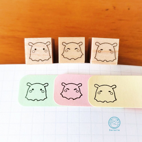 くまちゃんはんこ「日付」手帳』消しゴムはんこ はんこ