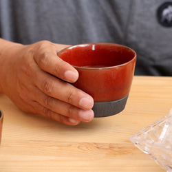 高取焼 高取焼き そば猪口 そばちょこ 直径8cm ろくろ庵 元永 成洸 陶器 食器 rokuro-016 10枚目の画像