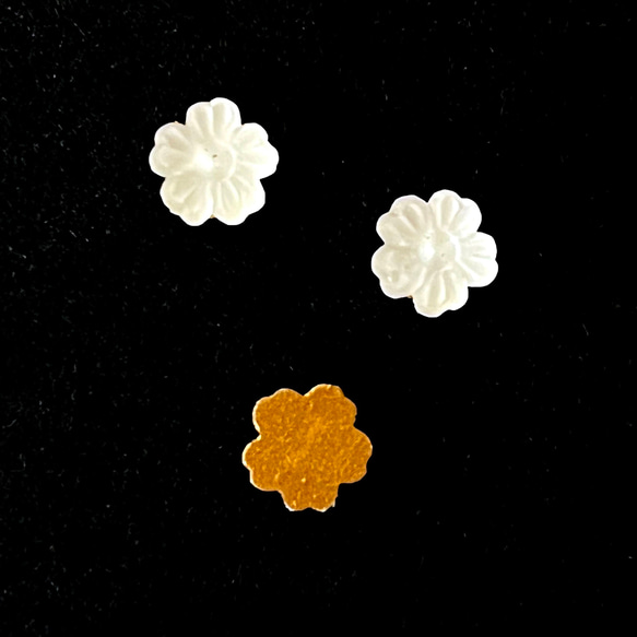 Glass Stones Flower 約6mm [GLS-335]＊6個＊Vintage＊ 3枚目の画像