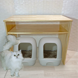 ボブ　オーダー猫ちゃんトイレ棚 OPEN_X_fc3e91f1-f252-4531-9877 棚・シェルフ・ラック