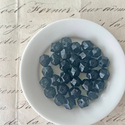 Glass Beads 約8mm×9mm [BE-306]＊4個＊Vintage＊ 1枚目の画像