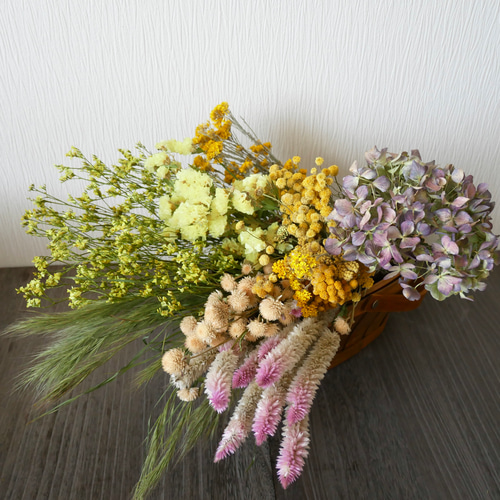 ドライフラワーセット10種類 スワッグ・リース作り ナチュラルカラー