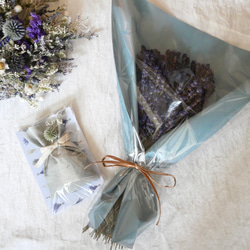 【日本／北海道ラベンダー】、富良野産濃紫ラベンダーのある暮らし3点セット◯ドライフラワー 8枚目の画像