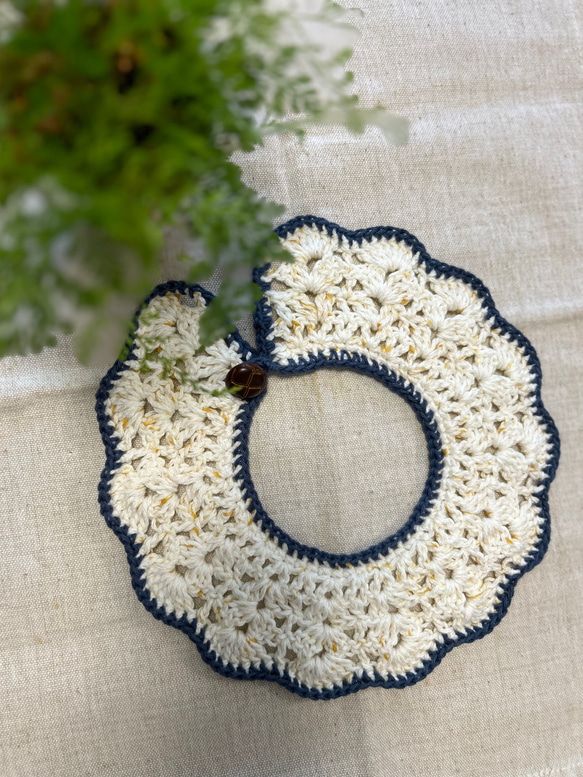 かぎ針編みの付け襟・スタイ スタイ・よだれかけ いけあり 通販