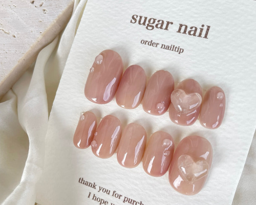 ニュアンスネイル 桃 マーブル ぷっくり 春 ネイルチップ ハンドメイド ニュアンスネイル 桃 マーブル ぷっくり 春 ネイルチップ ハンドメイド