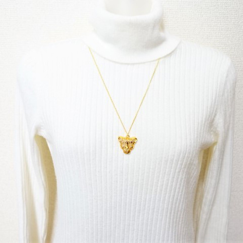 再販！【長さ変更可能】大人のお洒落 透かし ロング ネックレス