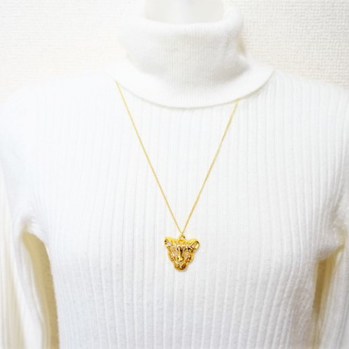 再販！【長さ変更可能】大人のお洒落 透かし ロング ネックレス