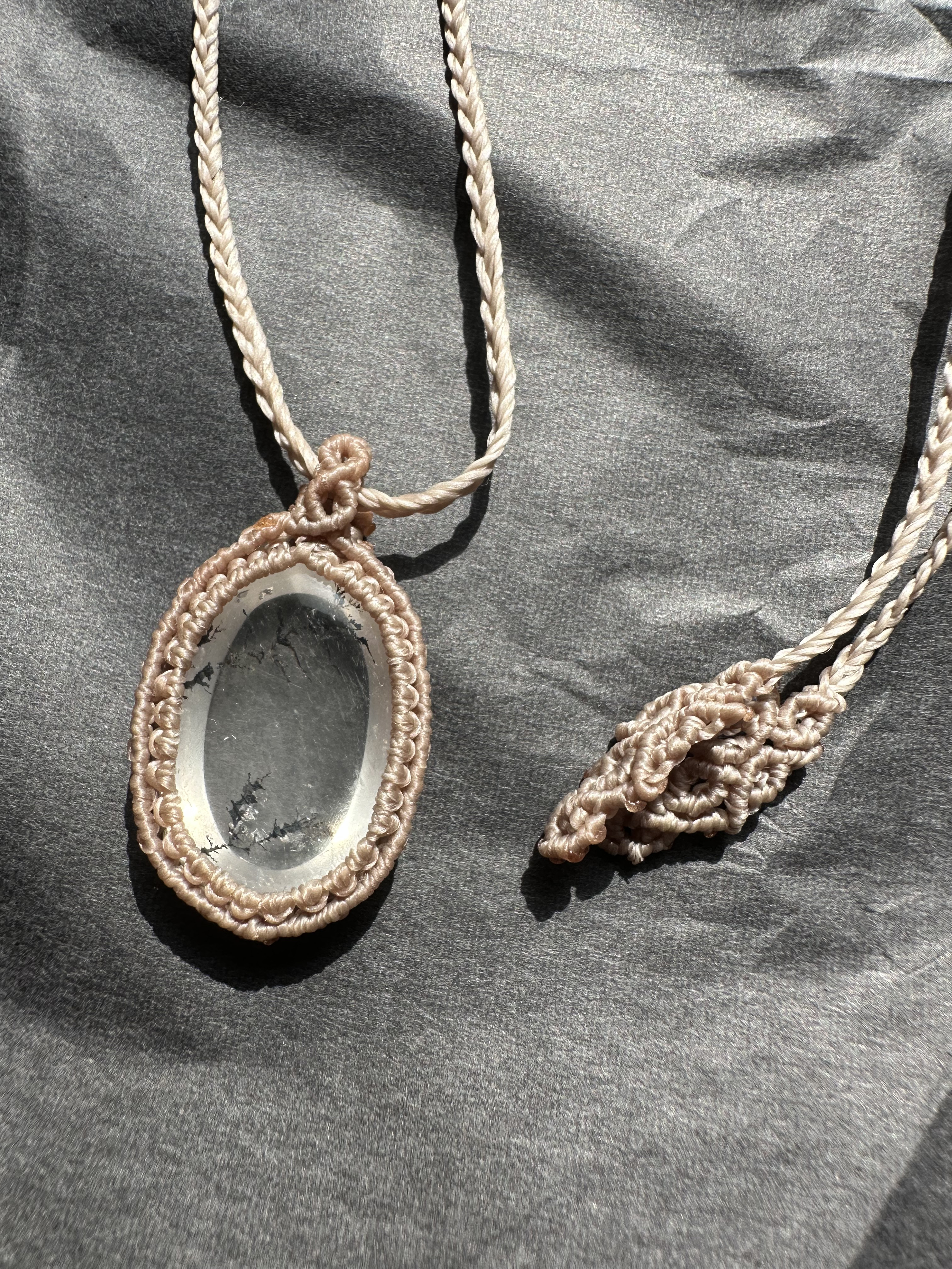 希望者のみラッピング無料】 マクラメ ローズクォーツデンドリック